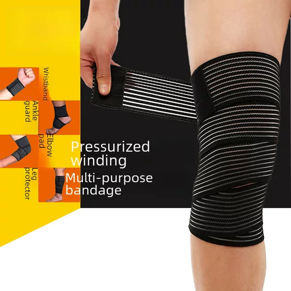 Sports Bandage Wrist Protector Fitness Ankle Protector Winding Pressurized Knee Protector Calf Running Squat Thigh Elbow Protector