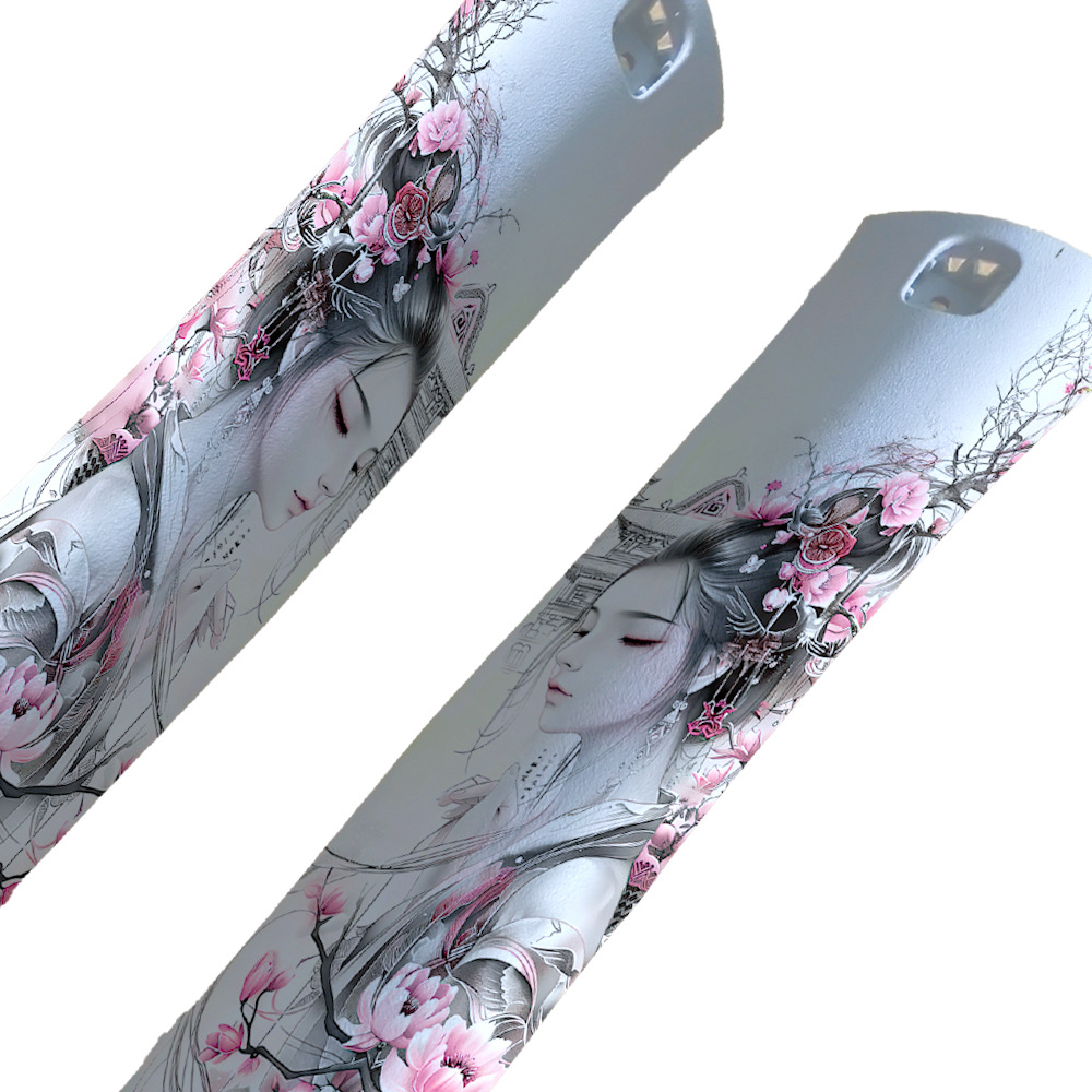 Car Interior Decal Modification A-Pillar Sticker Renovation Self-Adhesive Fabric Personalized Accessories Film Beauty