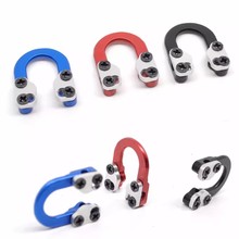 金属D环 复合弓滑轮弓射箭器材 铝合金U环 撒放器配件 定位夹