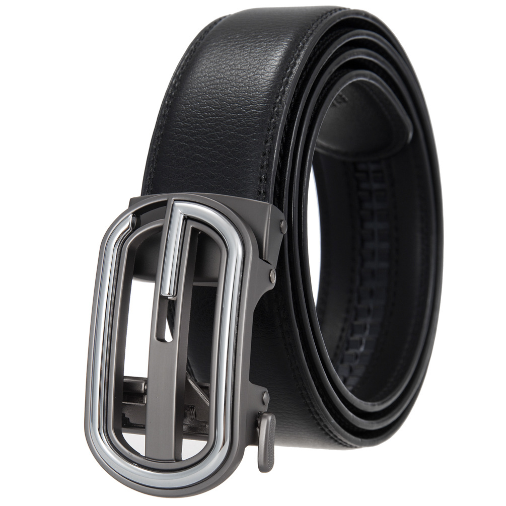 新款商务自动扣皮带 Men's belt  腰带男士 批发 LY36-25414-1