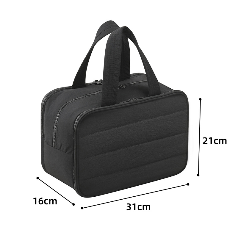 Bolsa de almacenamiento de viaje repelente al agua Taslan, bolsa de cosméticos portátil de gran capacidad, bolsa de almacenamiento de equipaje multifuncional y práctica