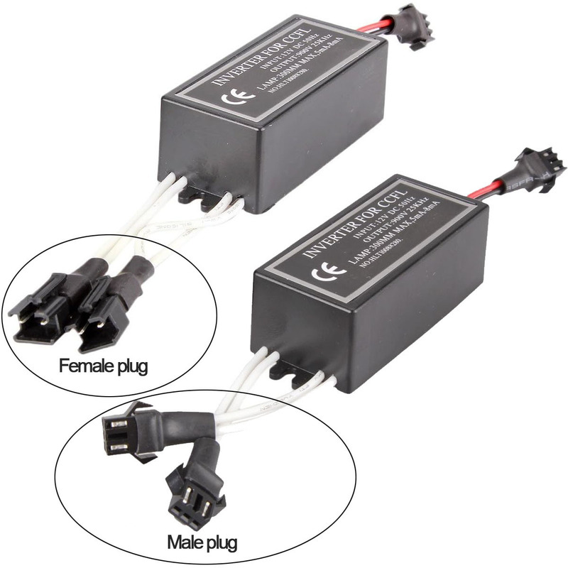 CCFL Angel Eye Drive Car Magic Car Aperture Demon Eye Drive Drag One Drag Two 12V Inverter