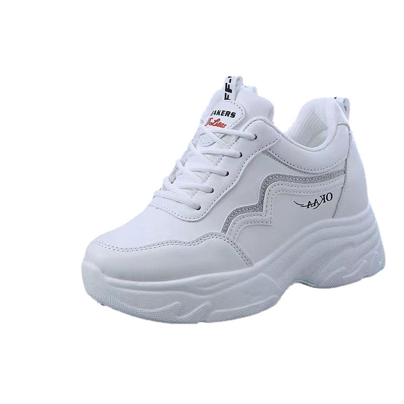 Naisten urheilukengät, nahkakengät, lenkkarit, kumipohjaiset iskunvaimennuskengät, kevyet jalkineiden lenkkarit_voghion.com