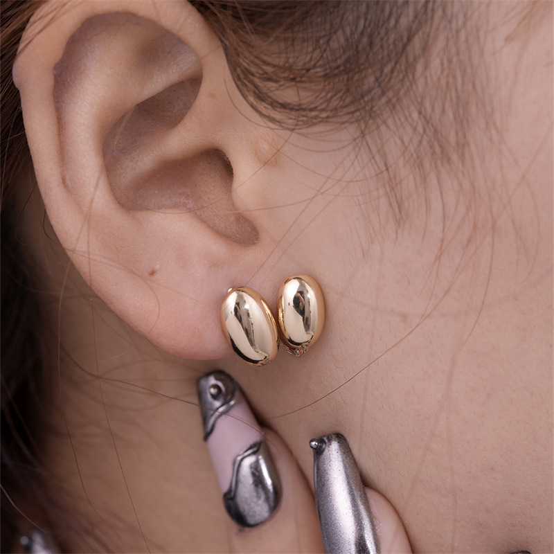 1 Pair Simple Style Geometric Plating Stainless Steel Hoop Earrings Drop Earrings display picture 19