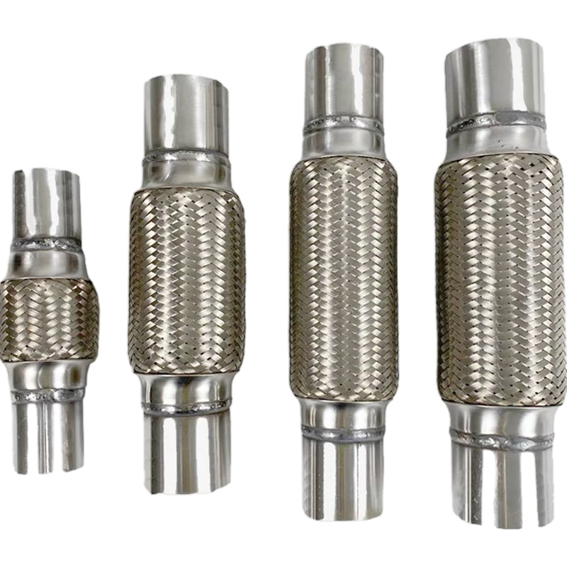 Automobile bellows soft connection automobile three-way catalytic converter exhaust hose shock absorption stainless steel muffler soft net