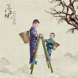 手工竹梯子非家用幼儿园道具竹梯拍照演出道具小竹梯子
