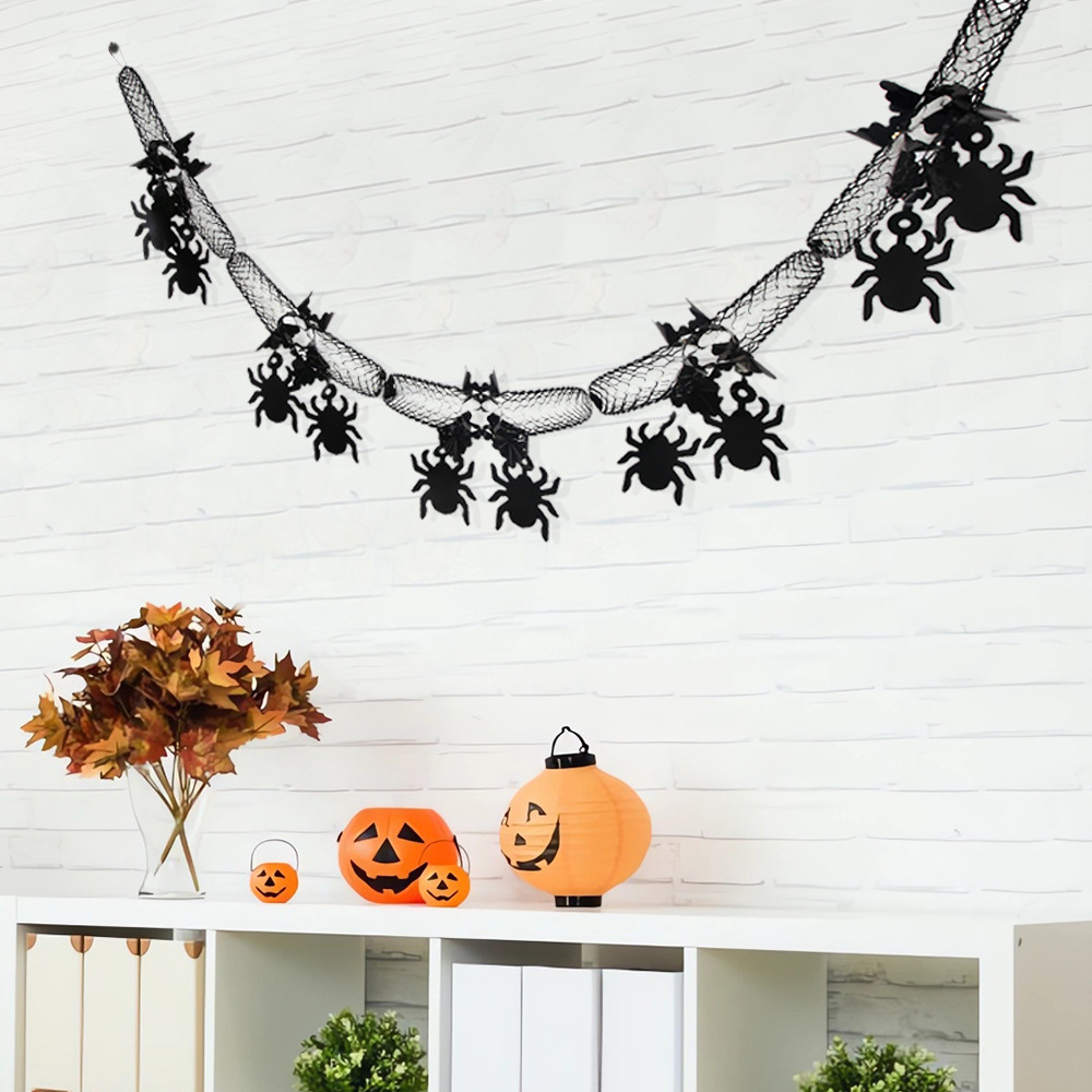 Nuovo ciondolo a forma di nido d'ape di Halloween, ragno, pipistrello, decorazione per la casa, zucca fantasma, fiore lungo scavato_voghion.com