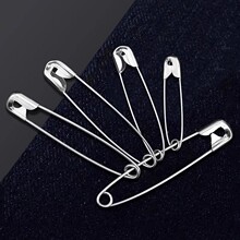 老式别针大头针高强度金属加粗大中小号安全回形针扣手工