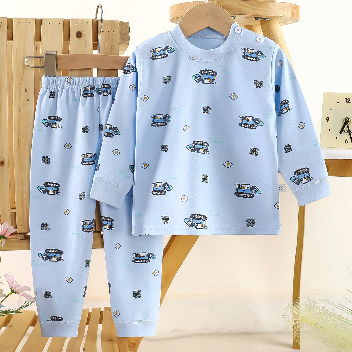 Cotton blue excavator