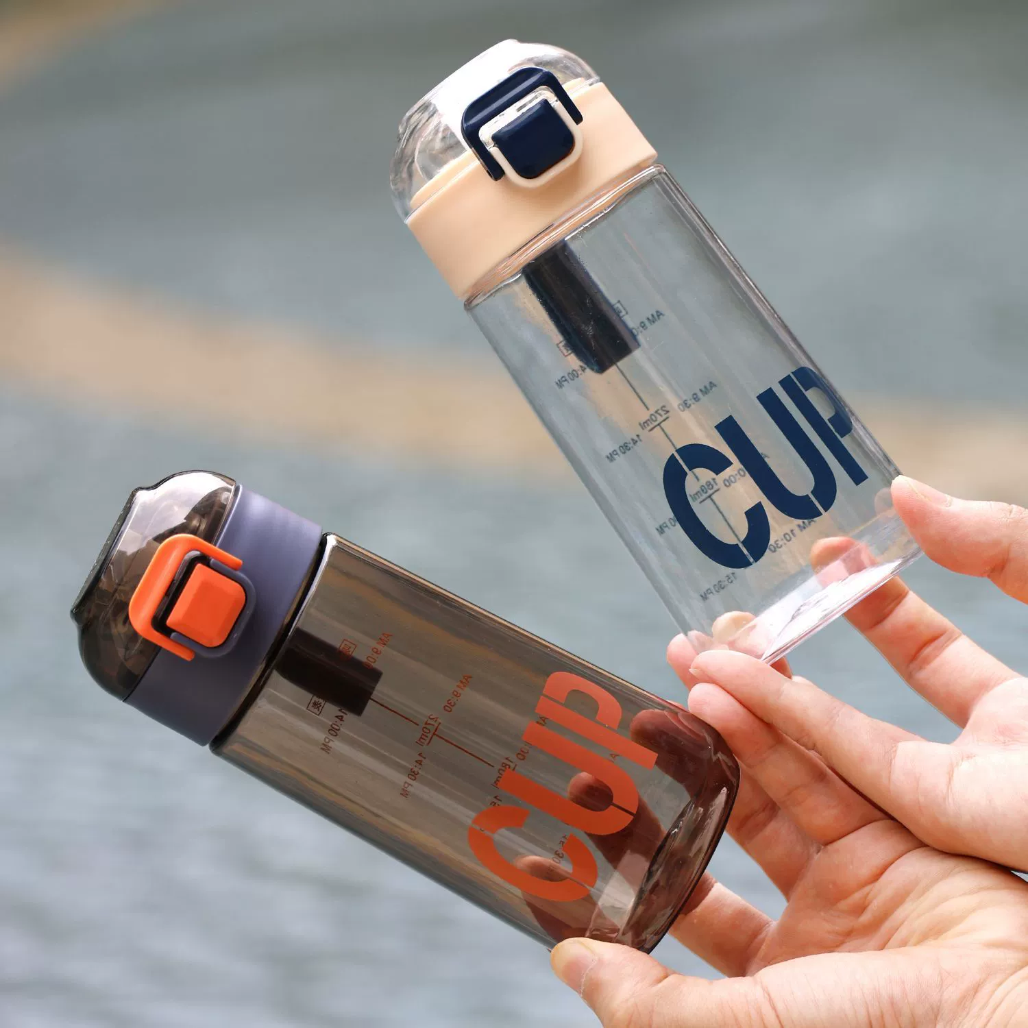 Plastic Water Bottle for Elementary School Students, High-Quality, 500ml & 630ml