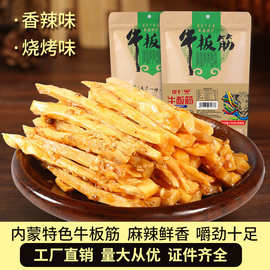 手撕牛板筋内蒙古特产零食烧烤味独立小包装休闲食品批发代发牛肉
