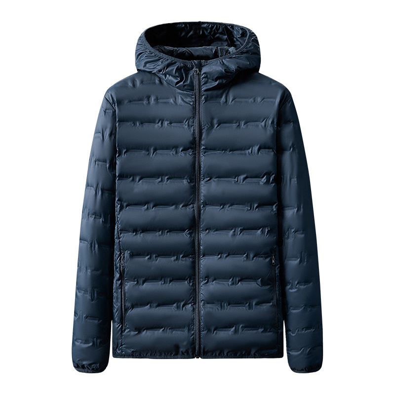 アウトドア男性用熱圧650蓬保温カジュアルカップルダウンジャケット女性フード付きコート80グレーダックダウン