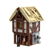 现货1637号A1783中世纪仓库创意小屋moc-197656 积木模型儿童拼装
