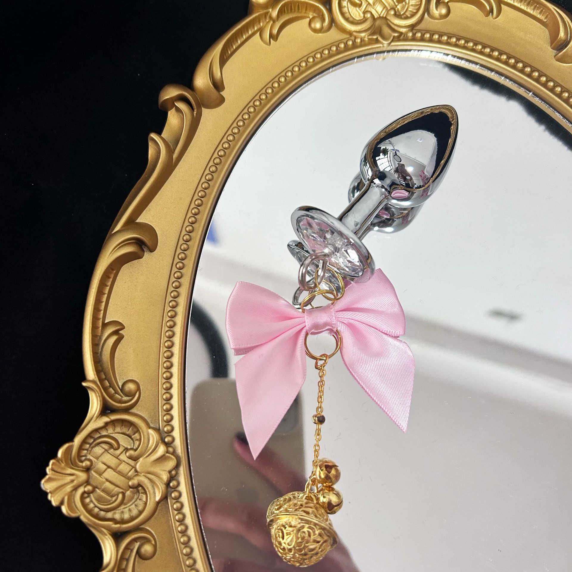 핑크 실버 1.8 애널 플러그