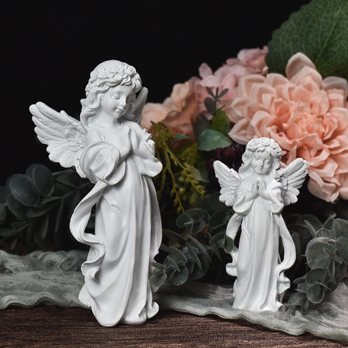 Cross-border Harvest Festival Fairy resin decoration for European-style retro bedroom study cute angel craft ornament