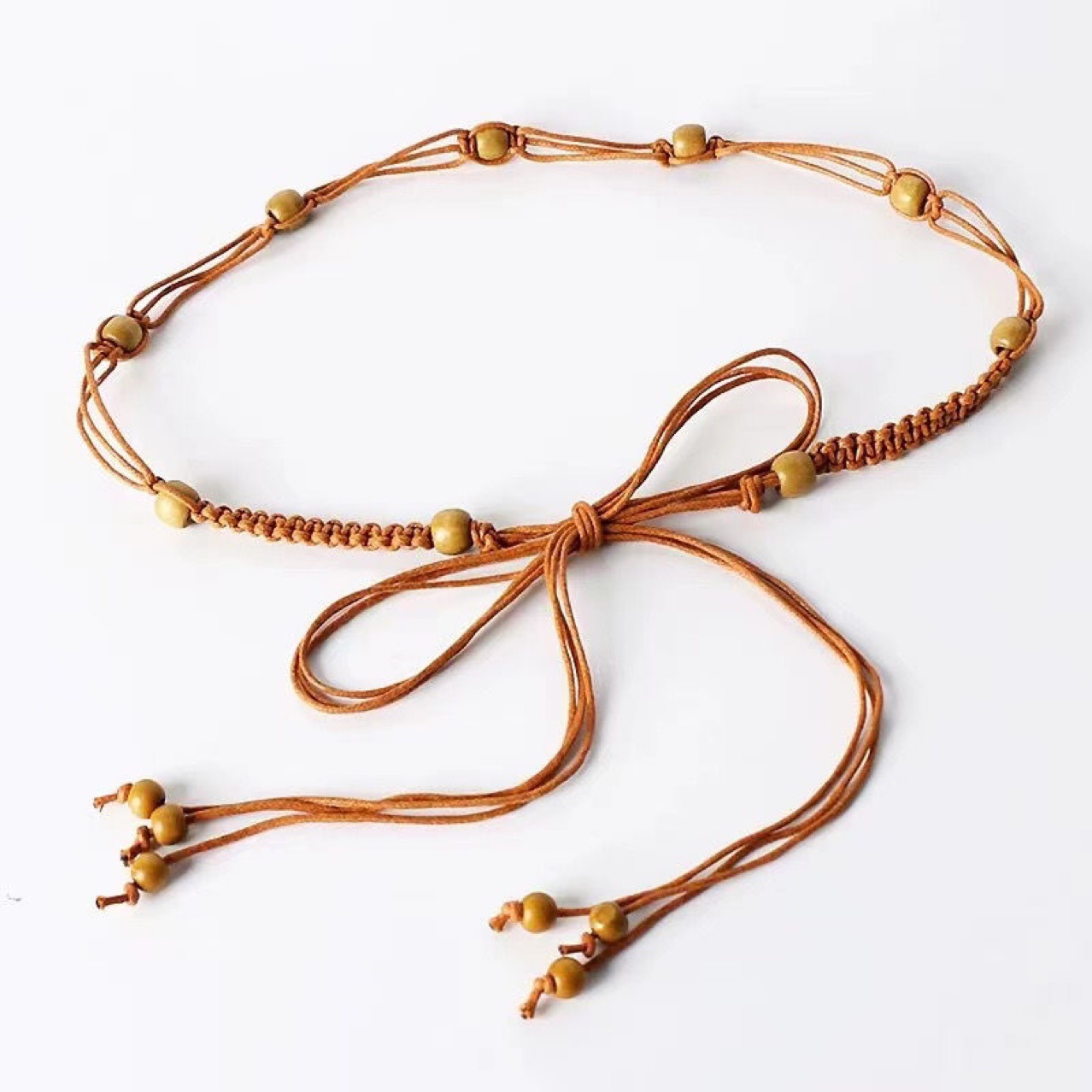 Belt New Style Hand-Woven Waist Rope Women's Versatile Decorative Skirt Ethnic Style Retro Fashion Bohemian Waist Chain