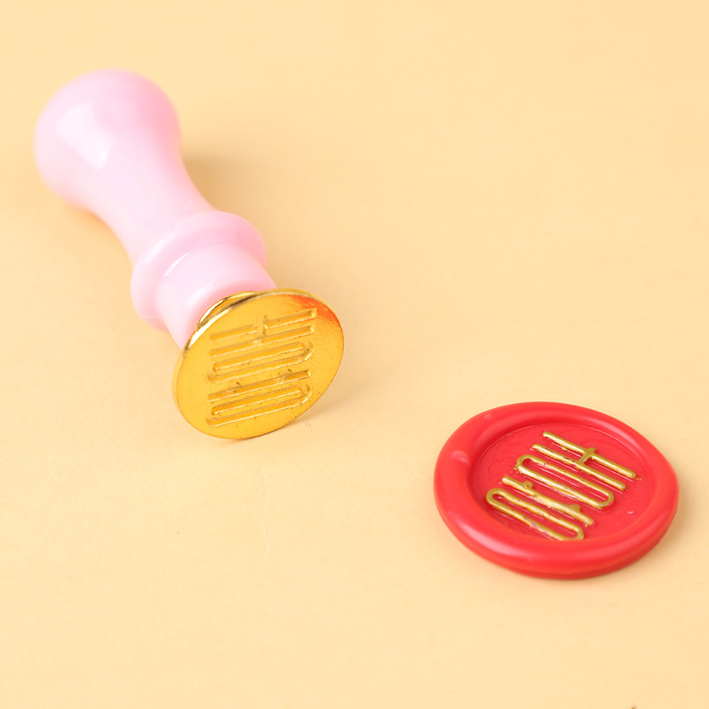 금속 해피 캐릭터 헤드 + 핑크색 원형 손잡이