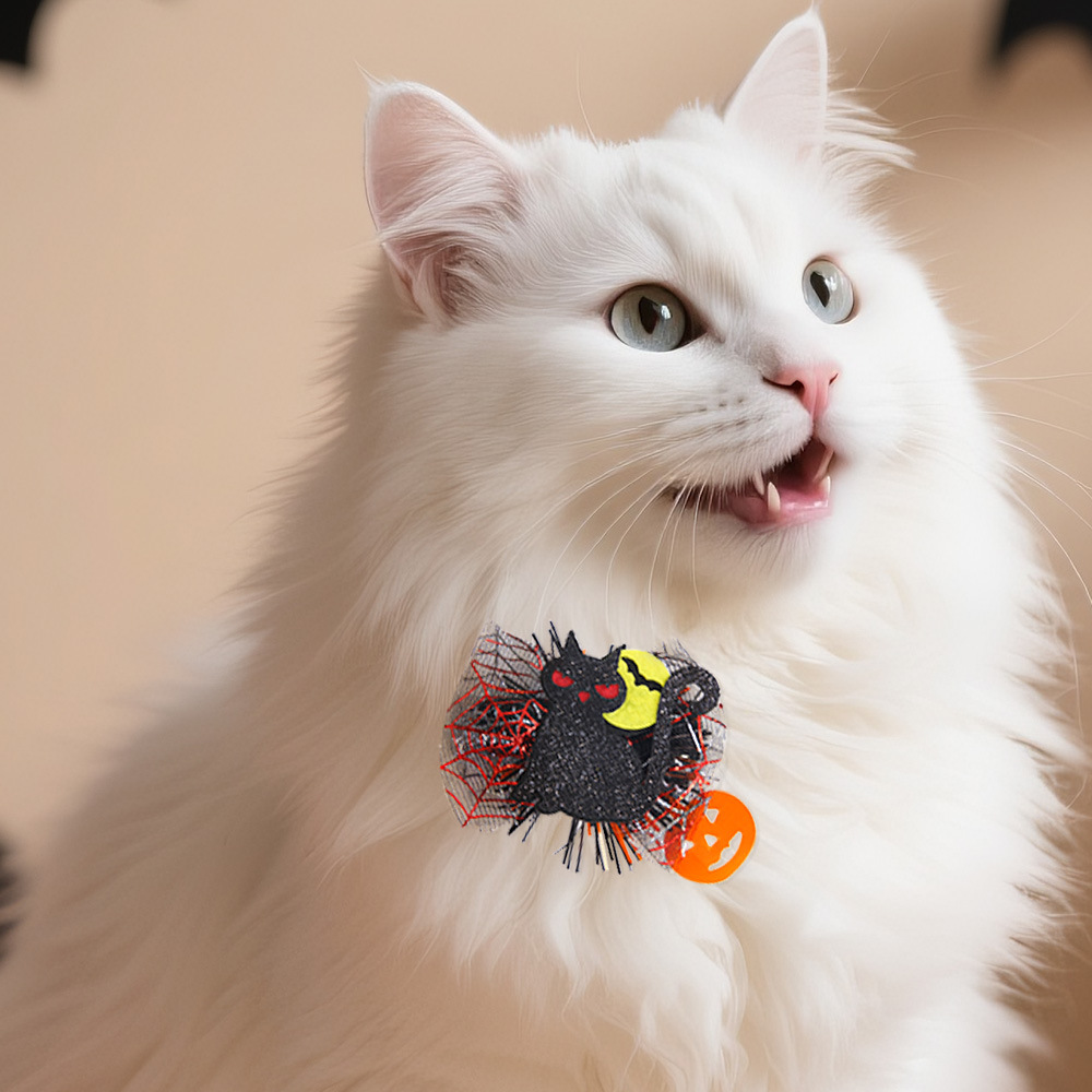 Halloween mascotas brujas sombrero tarjeta de pelo fantasma esqueleto malla tarjeta de pelo gato perro fantasma decoración de fiesta clip de boca de pato
