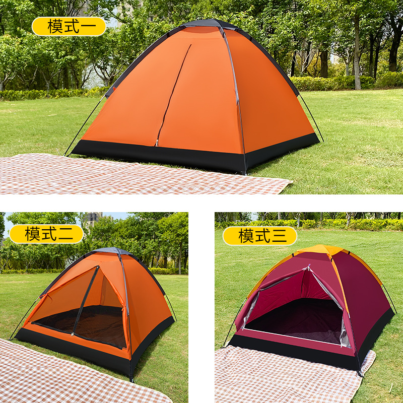 Carpa al aire libre montada a mano, salidas, viajes de ocio, camping, puntales, cambiadores, doble playa de protección solar