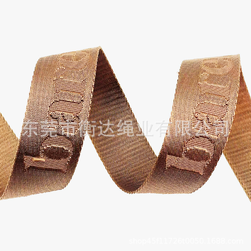 Pequeño lote personalizado 1 - 10cm color brillante imitación de nylon computadora jacquard correa de tela bolsos correa de hombro correa de accesorios de ropa