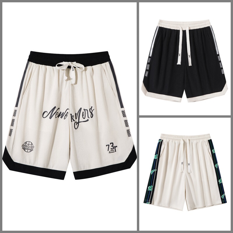 Cross-Border European Size Casual Sports Shorts for Men, Summer Loose American-Style Printed Five-Point Shorts, Sports Basketball Mid-Length Pants Cross-Border European Size Casual Sports Shorts for Men, Summer Loose American-Style Printed Five-Point Shorts, Sports Basketball Mid-Length Pants
