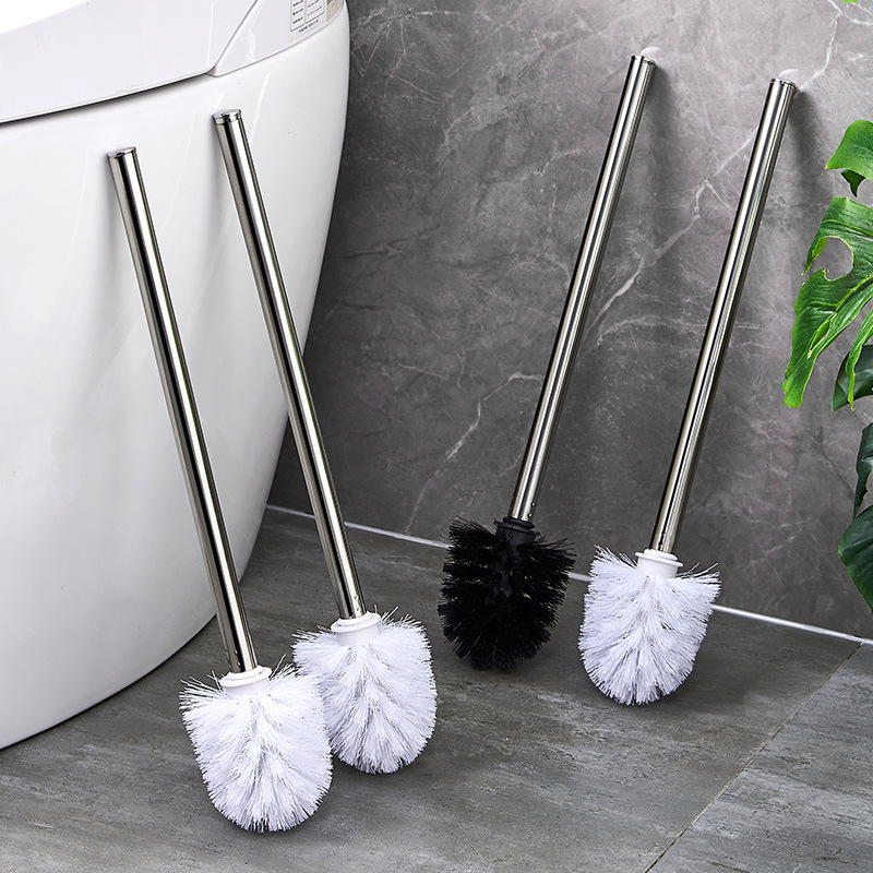 Stainless Steel Toilet Brush Long Handle Household Toilet Brush Toilet Cleaning Brush Toilet Cleaning Brush Cross-border