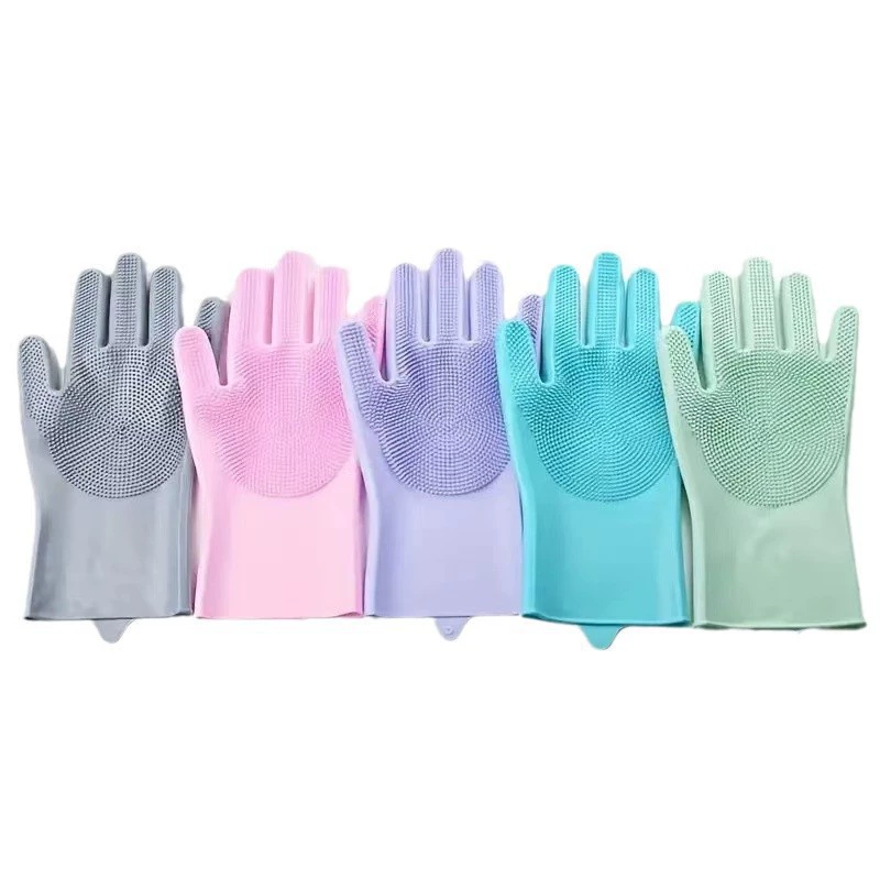 Домашние кухонные силиконовые перчатки щетка для чистки овощей перчатки для купания домашних животных толстые перчатки против укуса перчатки для кухонных принадлежностей