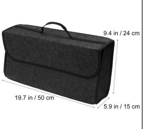Caja de almacenamiento de coche bolsa de almacenamiento maletero caja de almacenamiento de coche fieltro bolsa de almacenamiento de coche plegable
