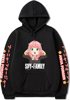 SPY X FAMILY spy, family Anya squinting hooded and velvet, a verient sweater hoodie
