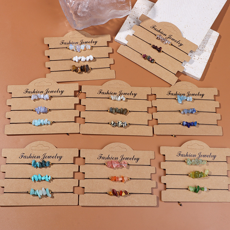 Fashion Irregular gravel Bracelets 3 Pieces