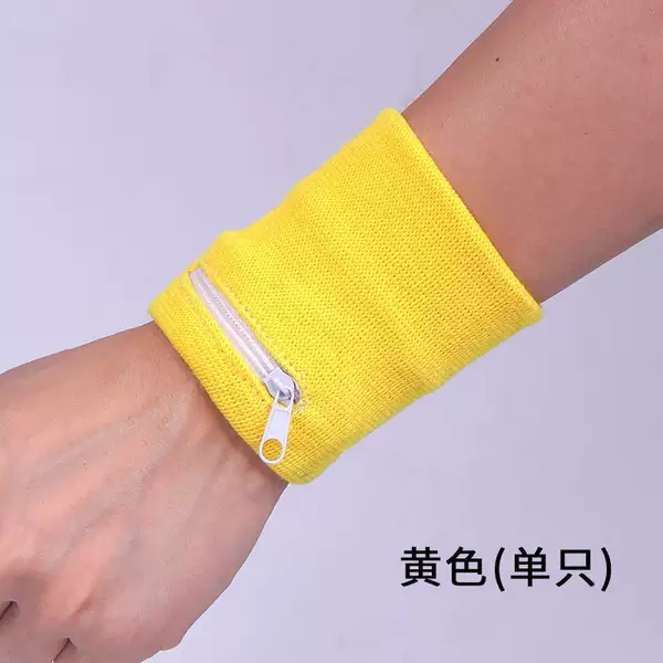 Genuine Basketball Running Wipe Polyester Cotton Zipper Wrist Wrist Wrist Sweat Wrist Wrist Coin Wallet