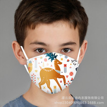 KF狂放新品仿真丝口罩透气可清洗防尘防晒易呼吸面料印花口罩