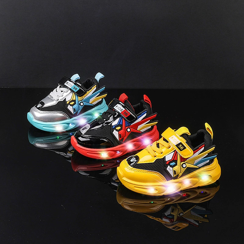 2025 новый папа обувь 3D трехмерная детская спортивная обувь меха Супермен детская обувь модная дышащая и удобная спортивная обувь