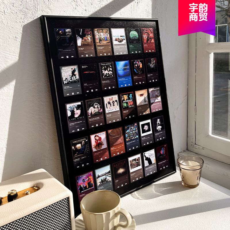 Nfc Music Wall Photo Wall Chip Sticker Frame Song Popular Album Cover Creative Photo Frame Gift DIY