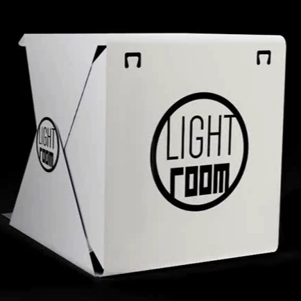 Мини-портативная студия микростудия статическая с LED-студией, переносной набор, отправить 2 фона ткань