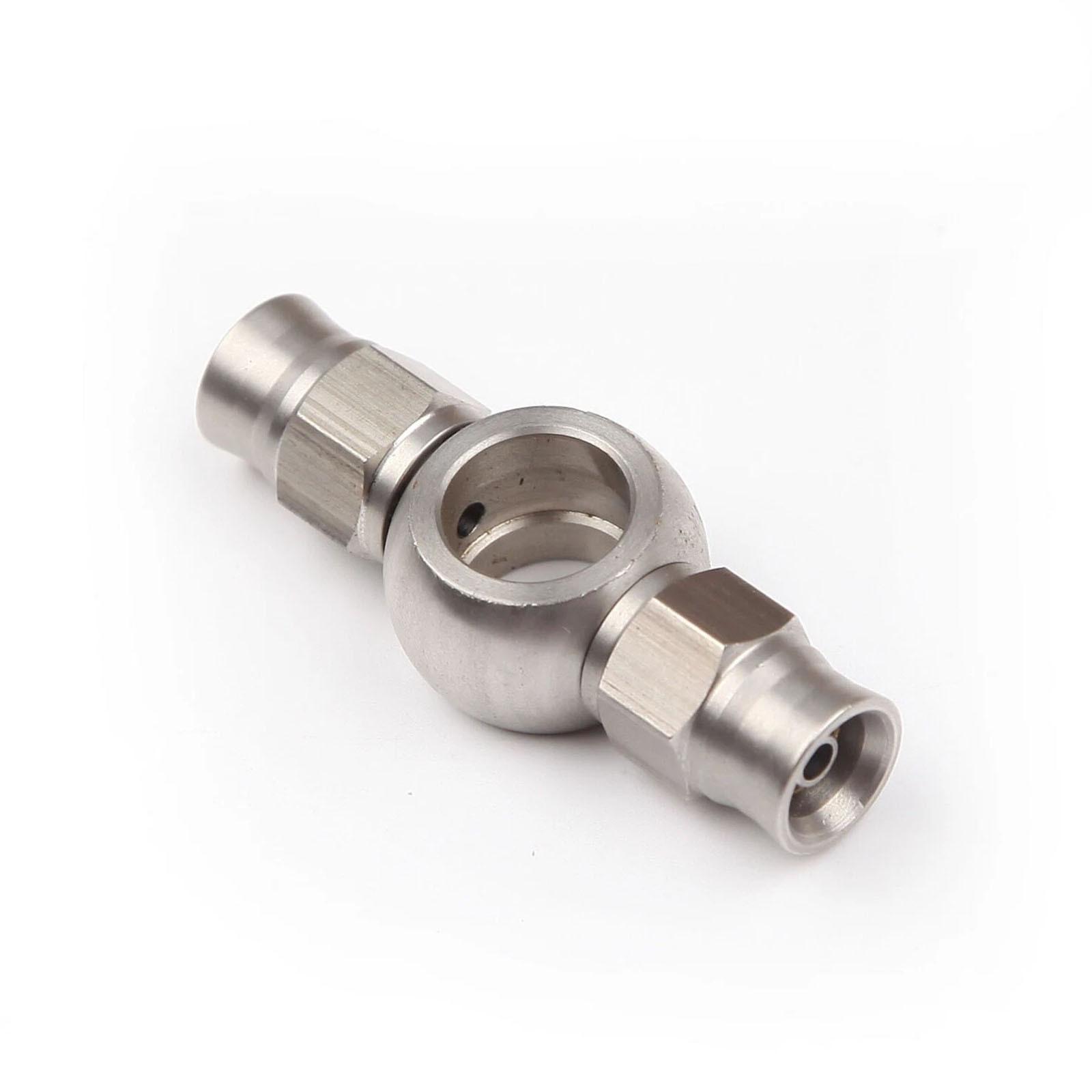 M10 stainless steel double banjo fitting with ball head, hollow screw joint, return oil pipe, banjo oil pipe accessories