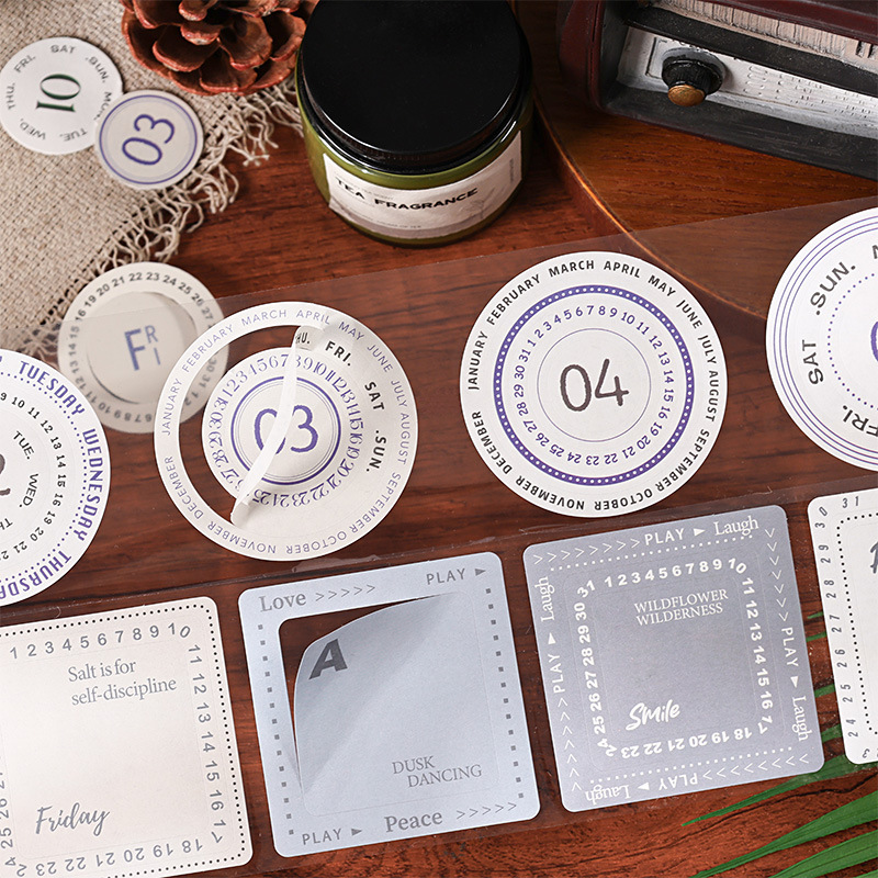 Moran Landing Inglés cuentas de mano caja de cinta adhesiva diy cuentas de mano diario paisajismo pegatinas de mano adhesivo Inglés pegatinas de mano