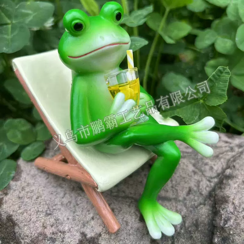 Уличное украшение, творческая модель животного, украшения, лягушка