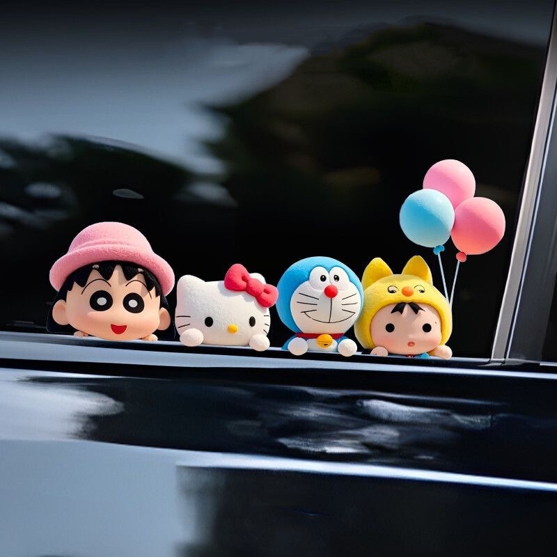 Cute Doraemon Maruko Car Body Window Creative Decorative Sticker Electric Car Scratch Blocking Sticker Cute Doraemon Maruko Car Body Window Creative Decorative Sticker Electric Car Scratch Blocking Sticker