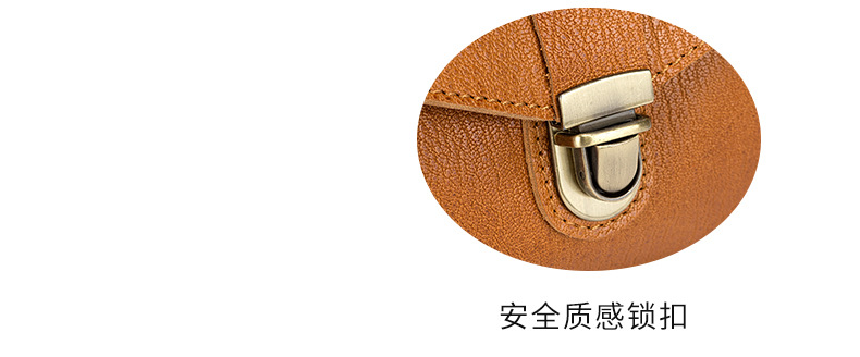 头层树膏牛皮剑桥邮差包单肩斜挎信封包翻盖真皮小方包