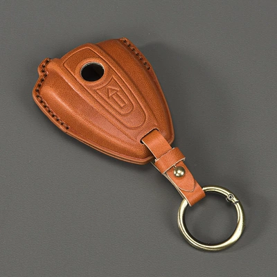 Key Cover Bmw R1 — Car key bag - brown-round-buckle