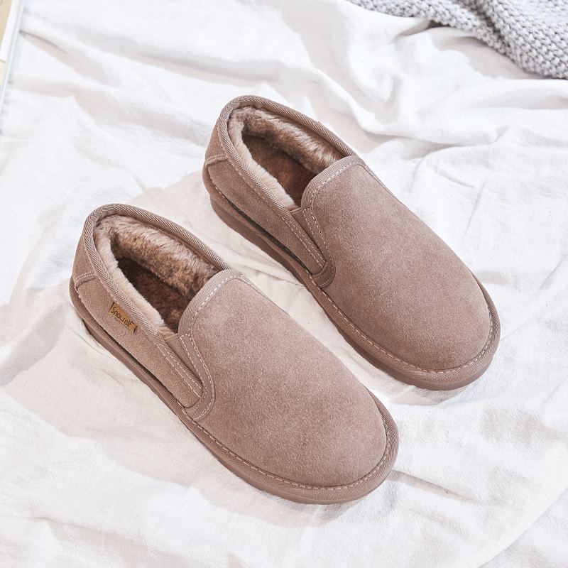 Low keep warm slip-ons for men and women for leisure flat