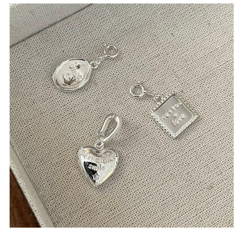 4g Weight Pendant Jewelry Making Type DIY Jewelry Accessories Classification 1 Piece Quantity 925 Sterling Silver Material Heart Shape Pattern Polishing Design Simple Style, Classic Style Style 1 Piece 925 Sterling Silver Heart Shape Pendant 4