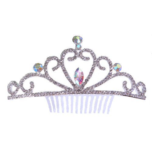 New Children's Small Crown Hair Accessory, Bride Alloy Princess Girl Birthday Festival Gift Pretty Crown
