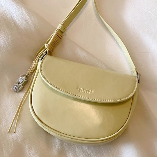 Nanfeng Chio2nd Shopkeeper Original Half Sugar Milk Chestnut Saddle Bag Women's Summer French Internet Popular Shoulder Crossbody Bag