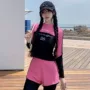 修身显瘦长袖聚拢泳衣
