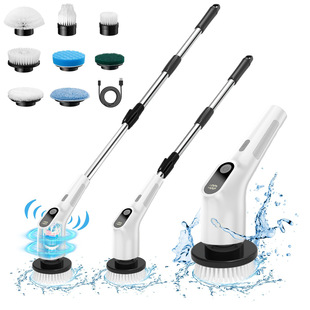 New cross-border multifunctional electric cleaning brush car kitchen bathroom cleaning wireless charging handheld scrubbing brush