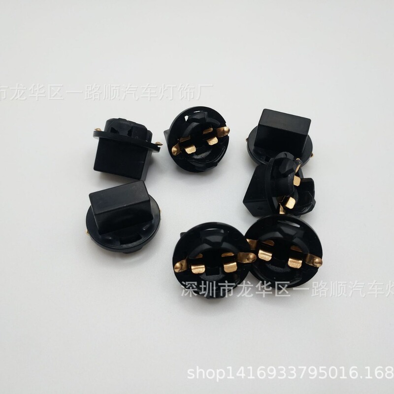 Car Instrument Indicator Light Bulb License Plate Light Reading Light Width Indicator Light T10 Lamp Holder W5W Socket Lamp Holder