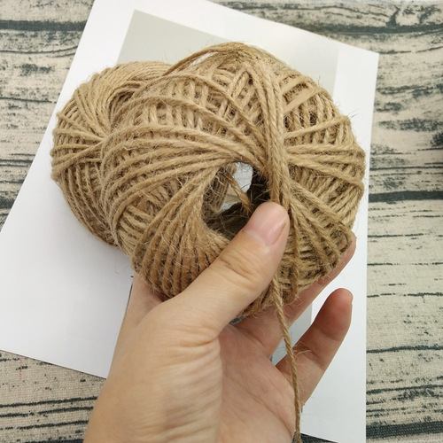 Zakka gift wrapping hemp rope hanging tags photo wall decoration Christmas wedding celebration DIY clothing accessories floral decorations woven tapestry