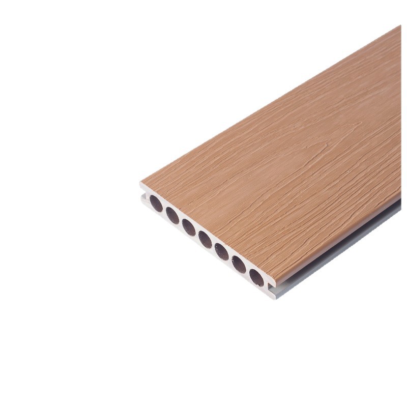 piso de madera plástica terraza exterior piso de madera anticorrosivo madera plástica exterior coextrusión dos patio jardín tablero de pavimentación de suelo image 6